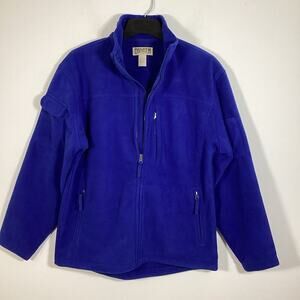 Duluth Trading Co. Full Zip Fleece Jacket Utility Outdoor Blue Men Medium Warm